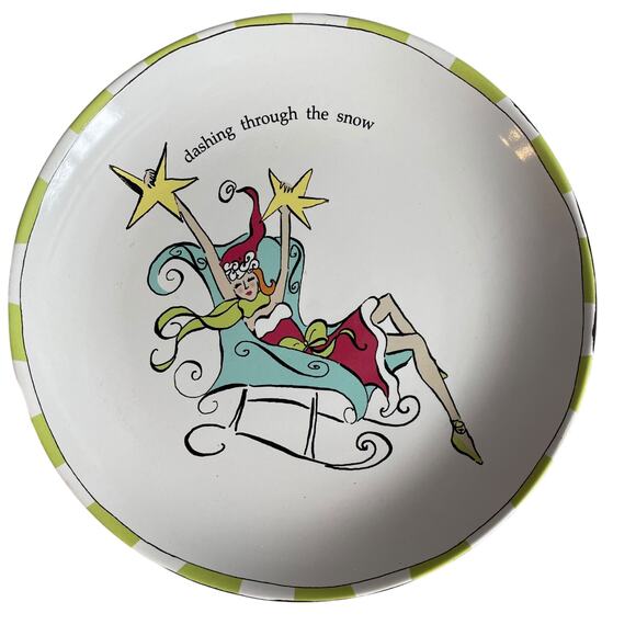 Rosanna Santa Baby Salad Plates Set of 4 Christmas Dishes Whimsical Kitschy READ - Picture 13 of 14